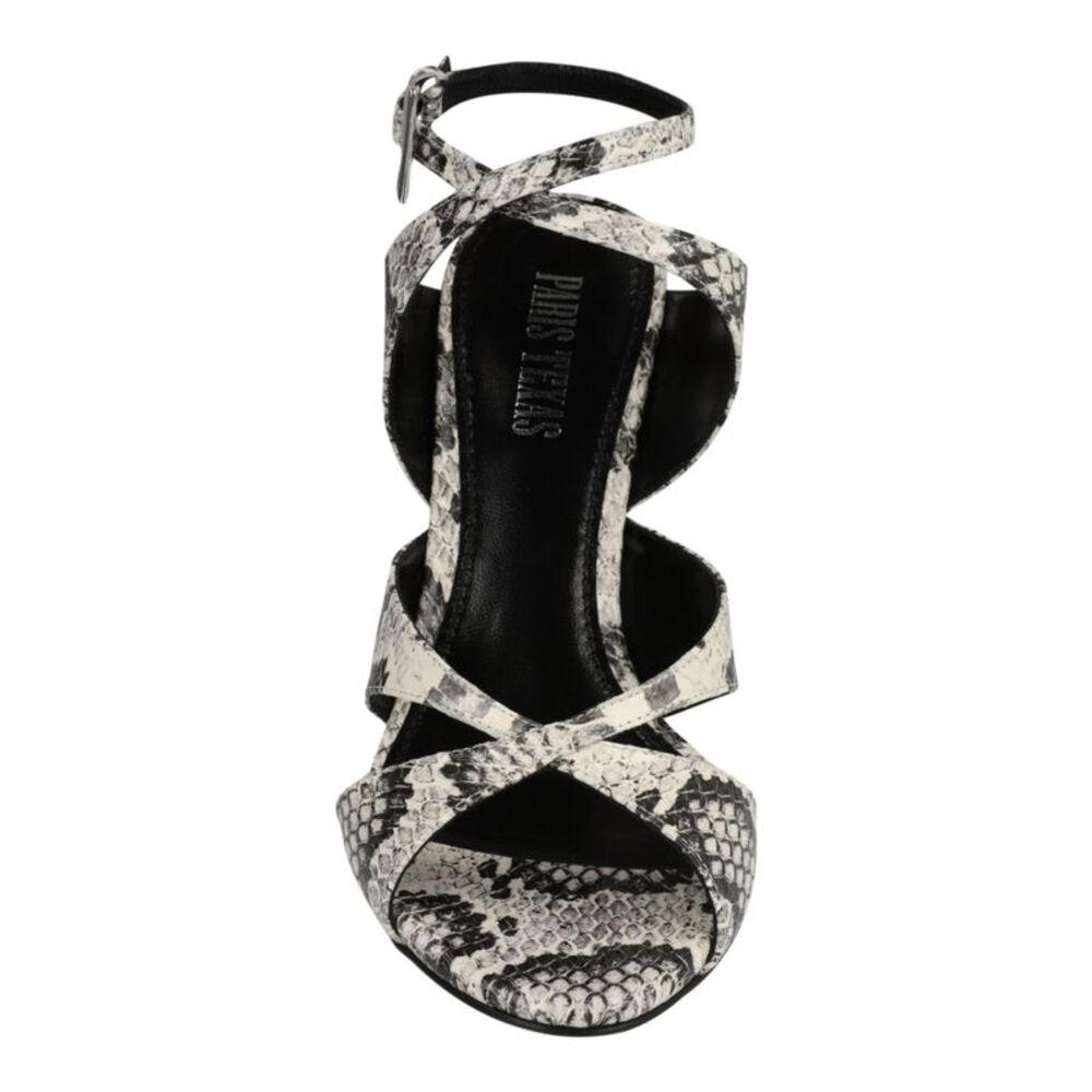 Paris Texas Python Print Laila Wedge Sandals Multi Womens - Picture 4 of 6